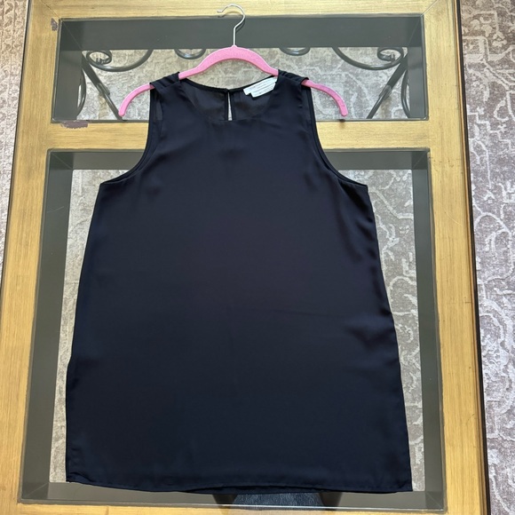 Simons Contemporaine Crepe Sleeveless Tunic Black Size Small - Picture 3 of 7